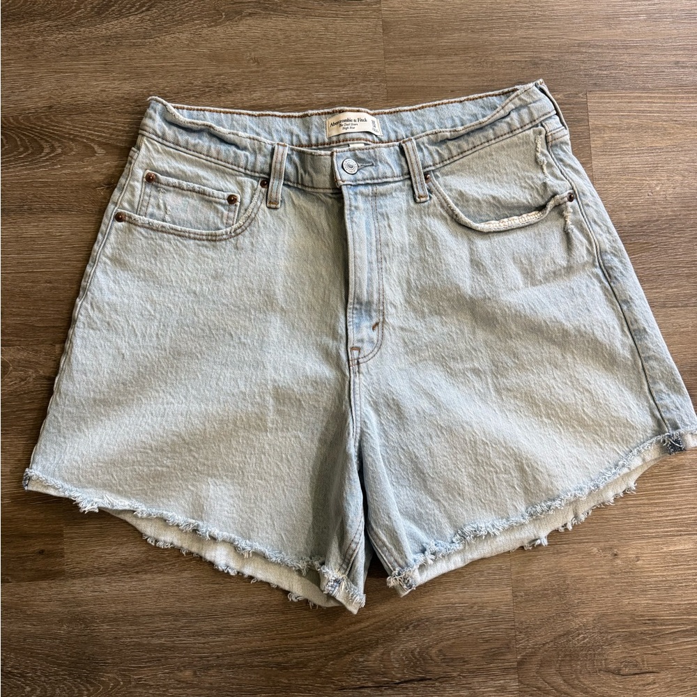 Abercrombie & Fitch Light Blue Jean Shorts